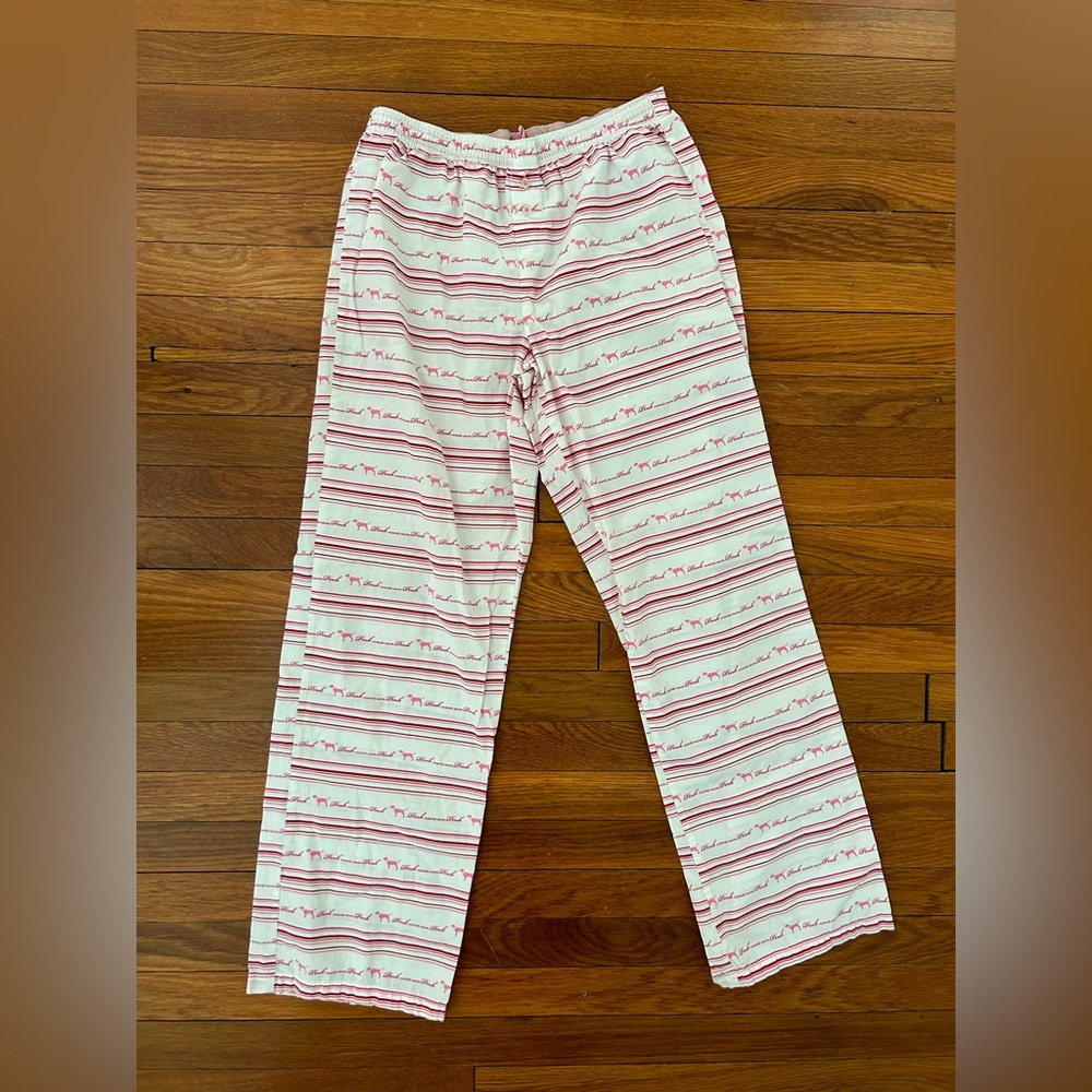 PINK Victoria’s Secret Vintage Pink Dog Icon Cotton Pajama Pants - Picture 5 of 5